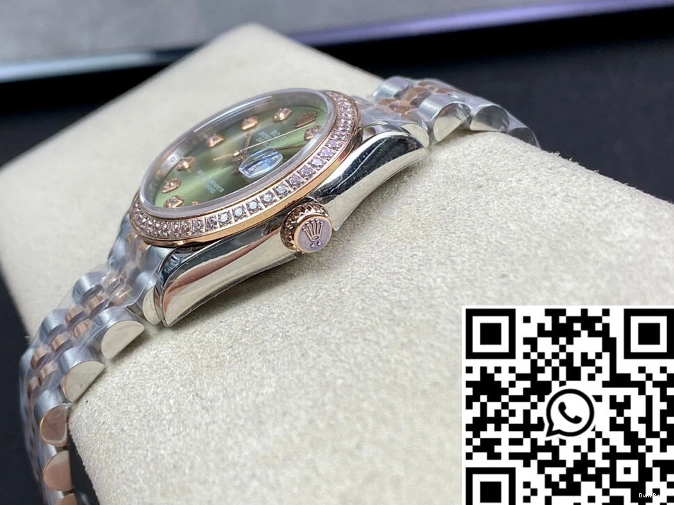 Dial Diamond-set 31MM Rolex Datejust Factory EW Green 1221